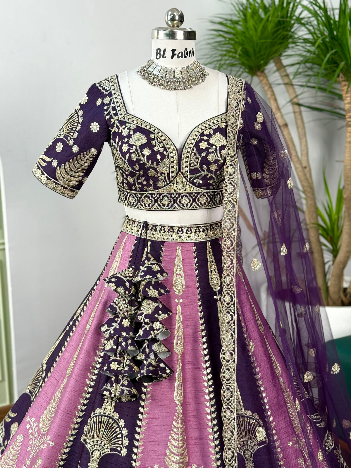 Multi color Sequence Embroidery work Designer Lehenga Choli for Any Function BL1617