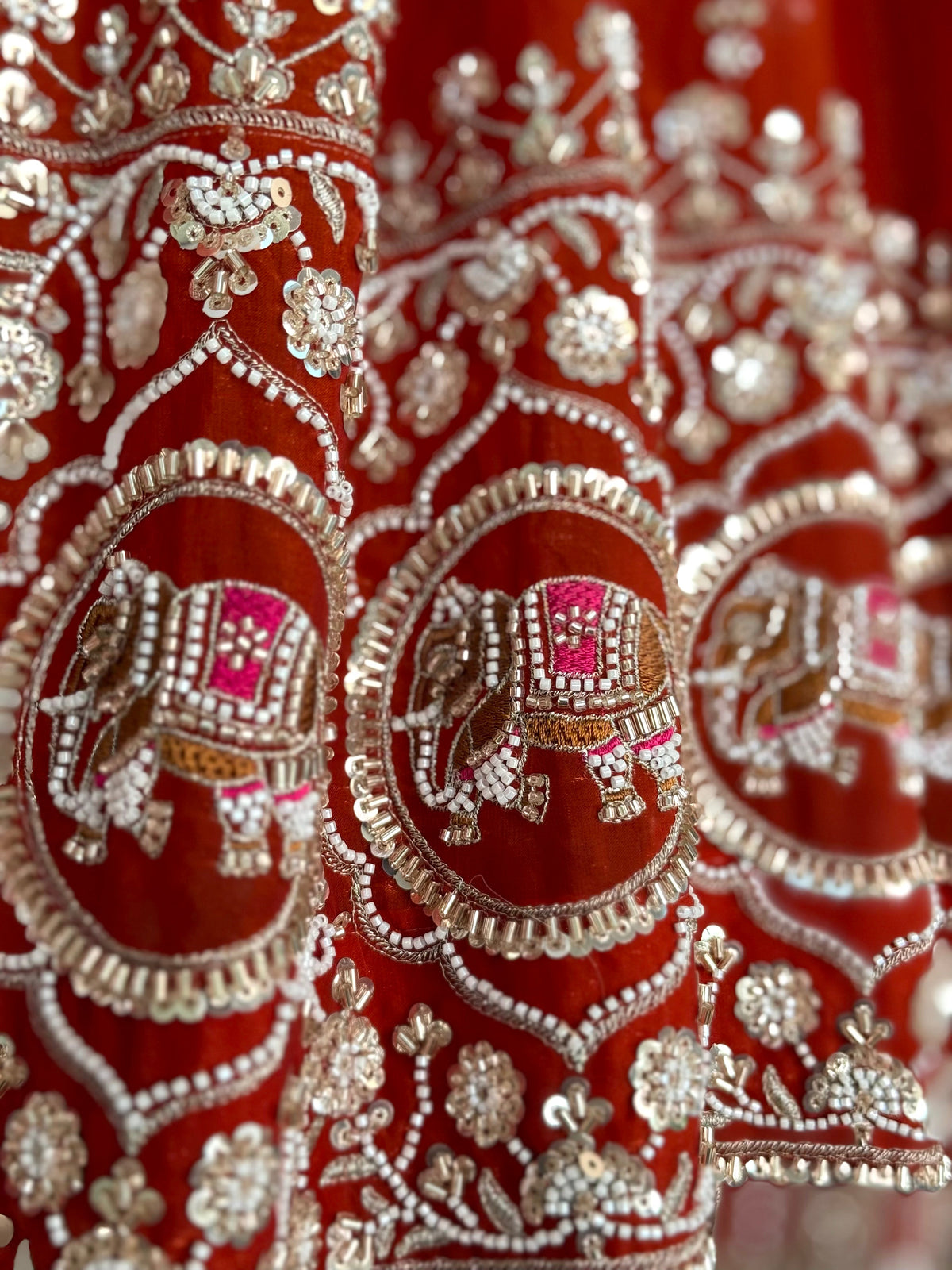 Orange color Hand Embroidery work Designer Lehenga Choli for Wedding Function BL1623