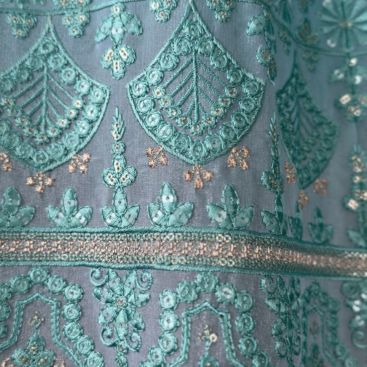 Skyblue color Sequence Embroidery work Designer Lehenga Choli BL1560