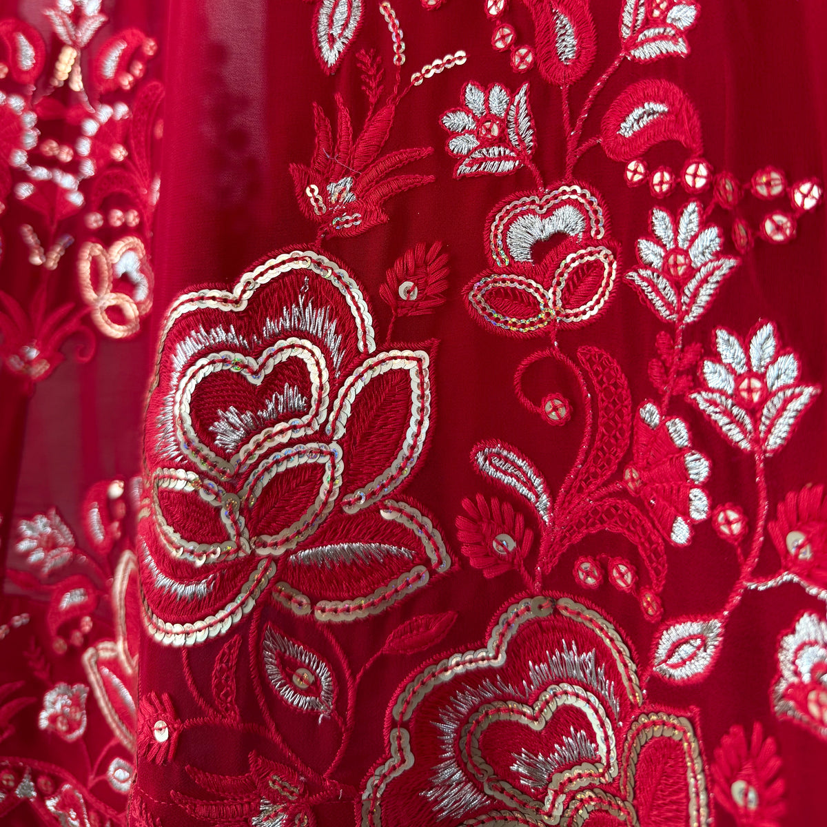 Red color Sequence Embroidery work Designer Lehenga Choli for Any Function BL1573