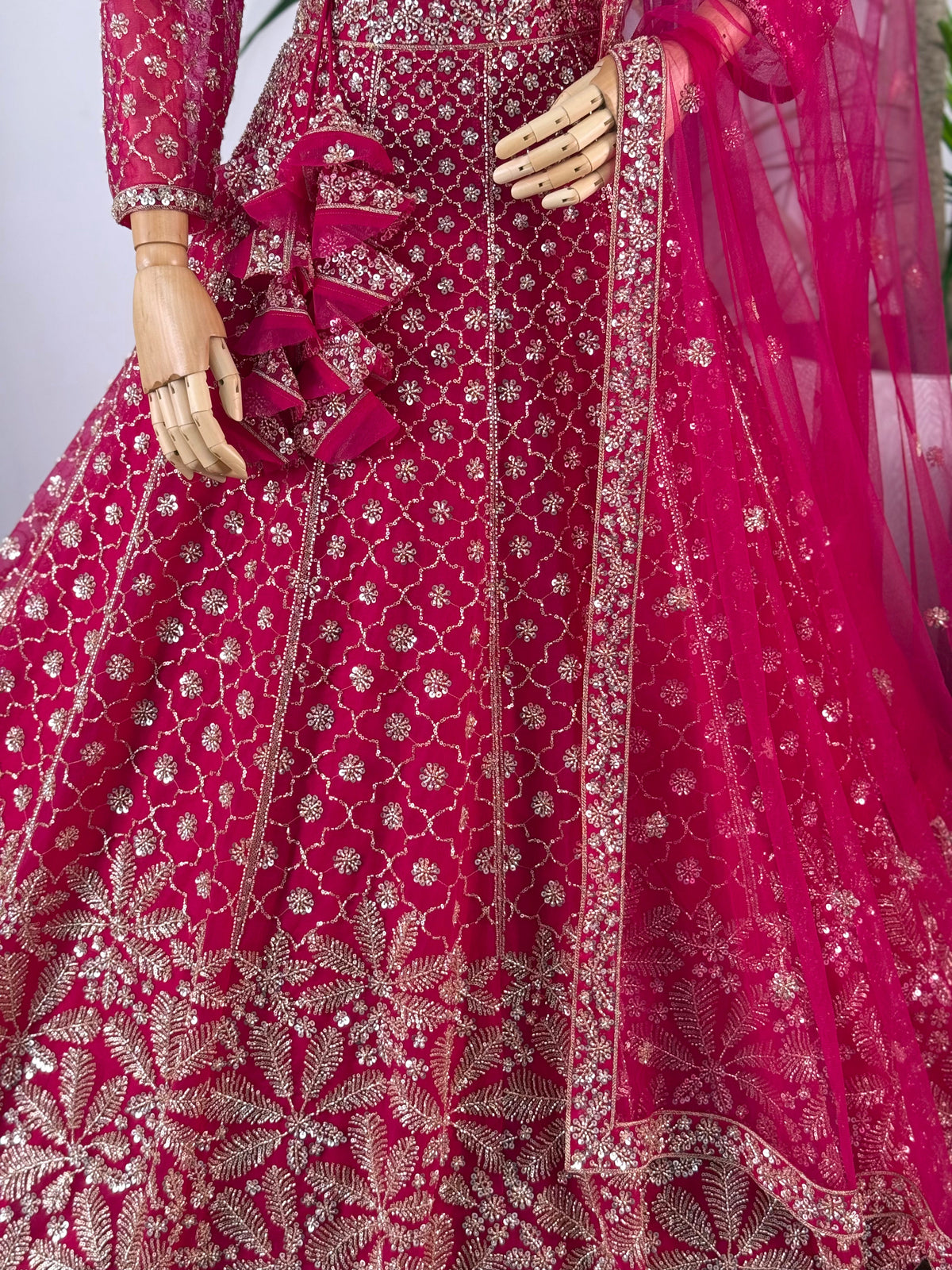 Pink color Hand Embroidery work Designer Lehenga Choli for Wedding Function BL1597