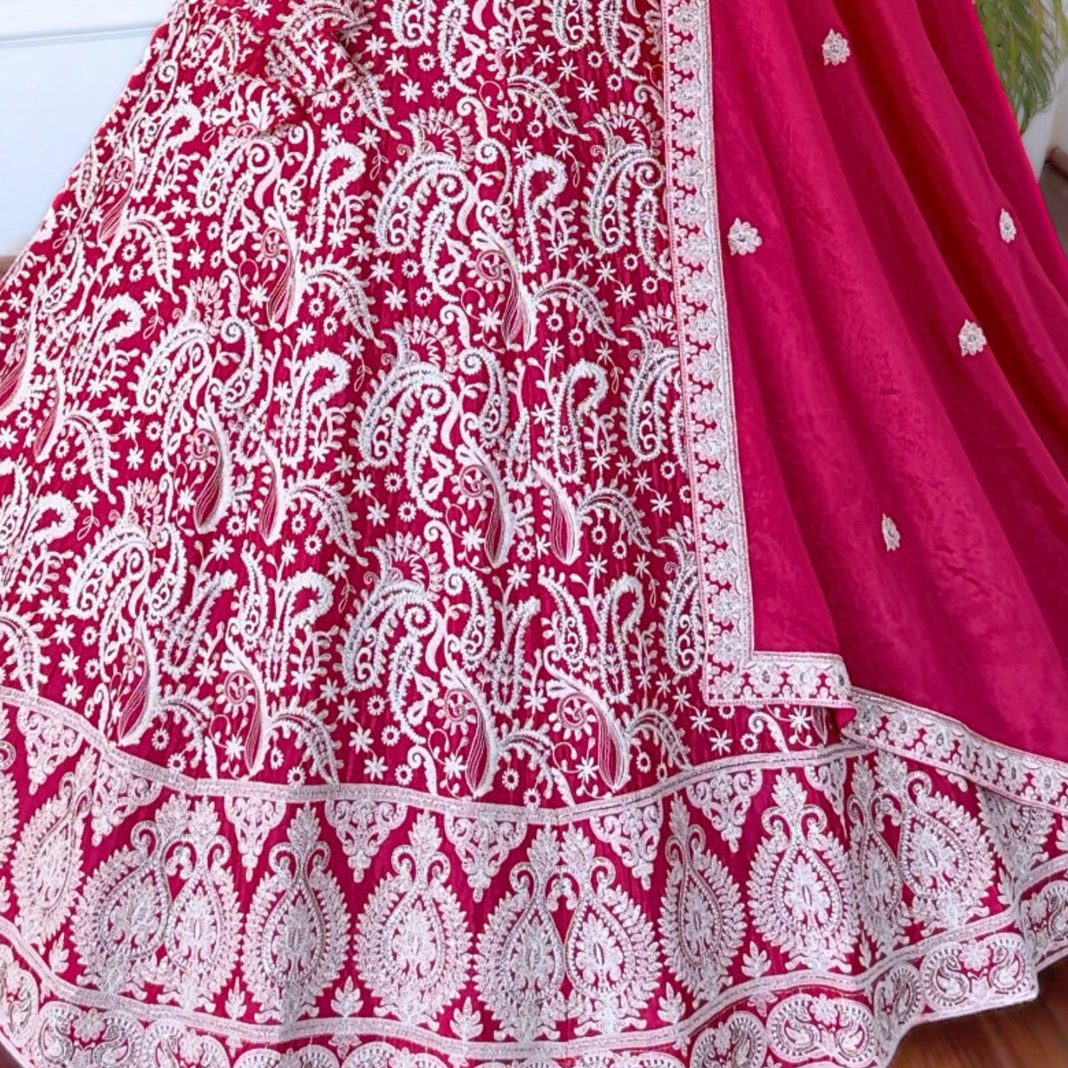 Pink color Sequence Embroidery work Designer Lehenga Choli for Wedding Function BL1486_Pink