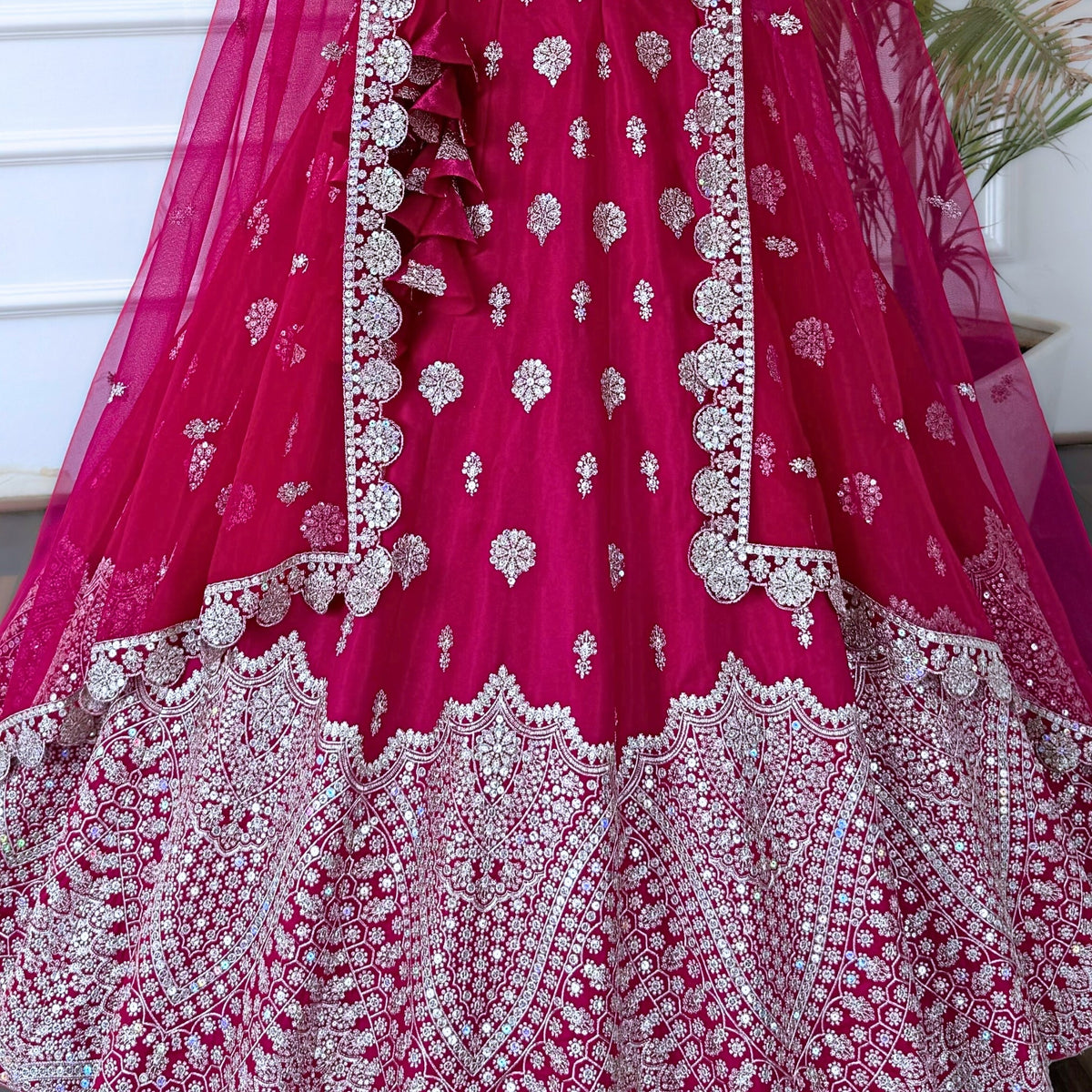 Pink color Sequence Thread work Designer Wedding Lehenga Choli For Wedding Function BL1502