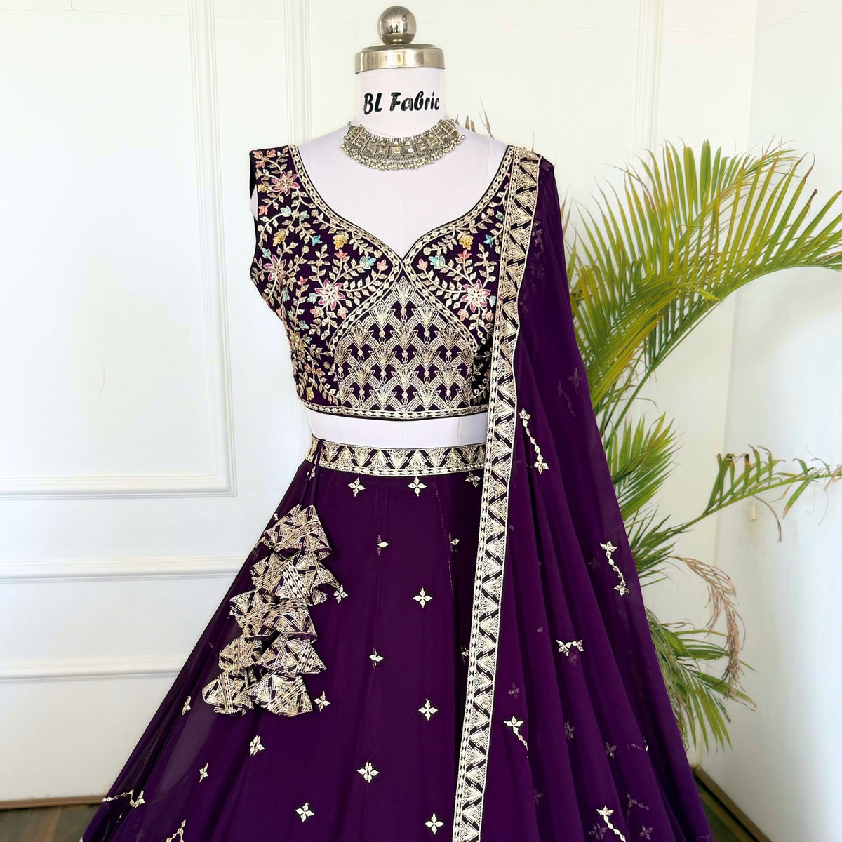 Purple color Sequence Embroidery work Designer Lehenga Choli for Wedding Function BL1513
