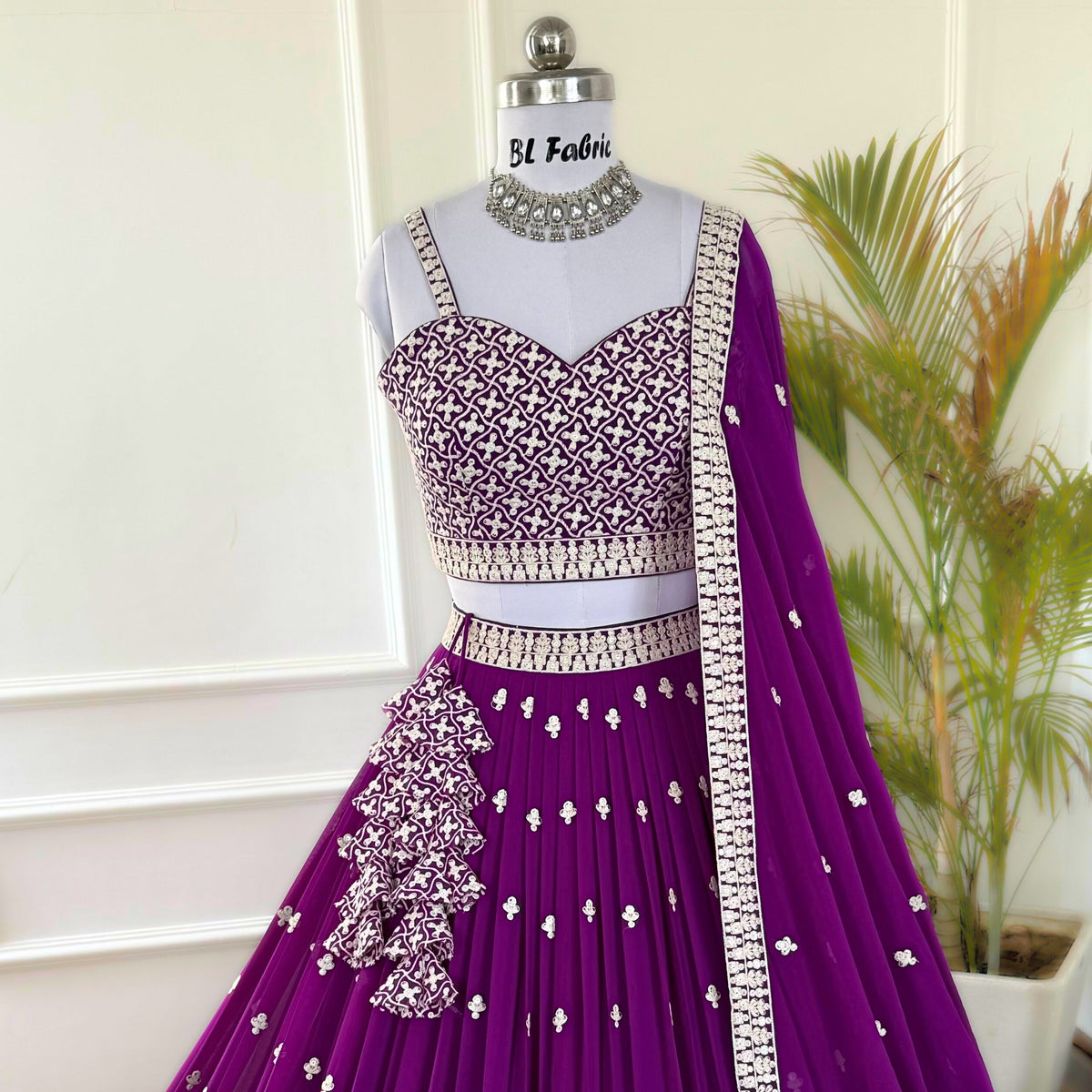Pink color Embroidery & Sequence work Designer Lehenga Choli BL1517