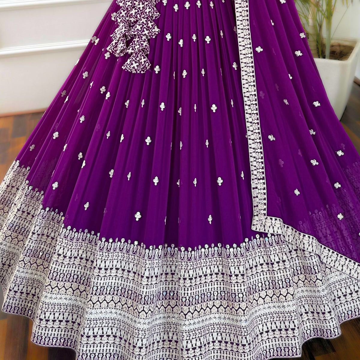 Pink color Embroidery & Sequence work Designer Lehenga Choli BL1517
