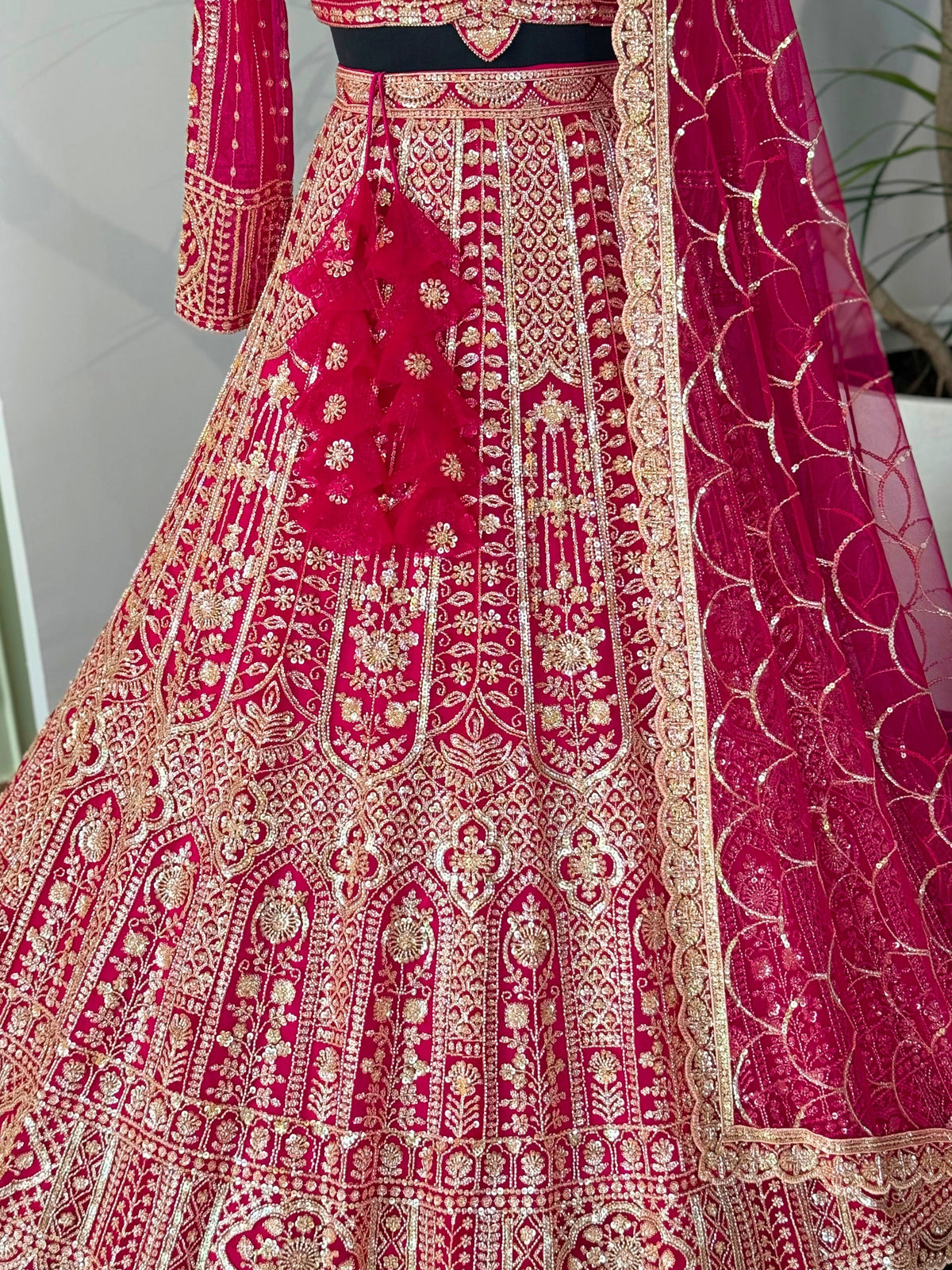 Pink color Hand Embroidery work Designer Lehenga Choli for Wedding Function BL1613