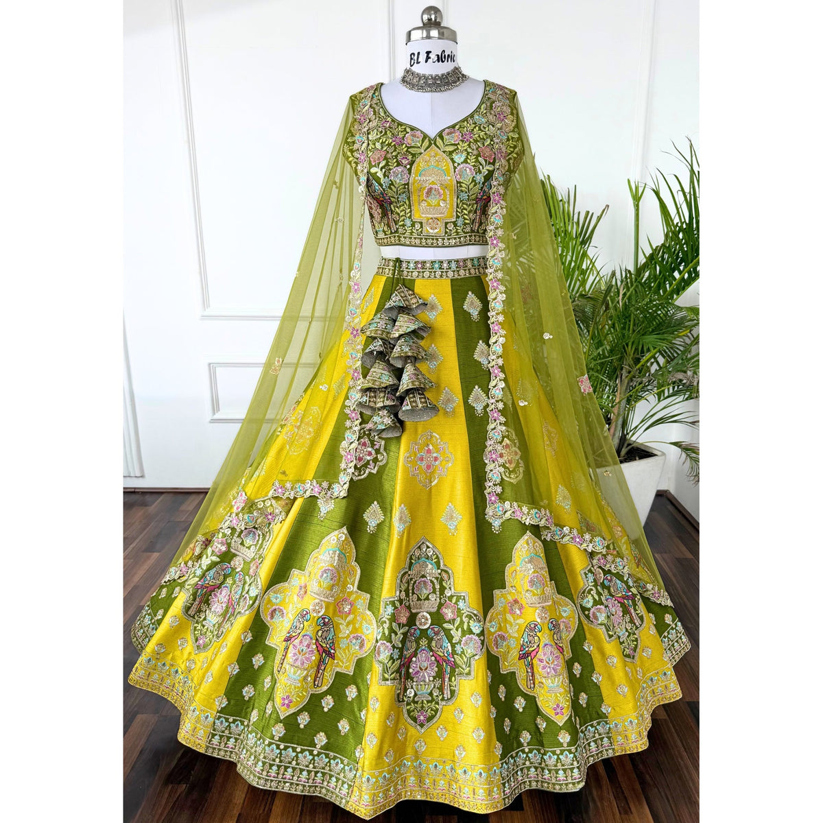 Multi color Designer Sequence Embroidery work Lehenga choli for Wedding Function BL1567