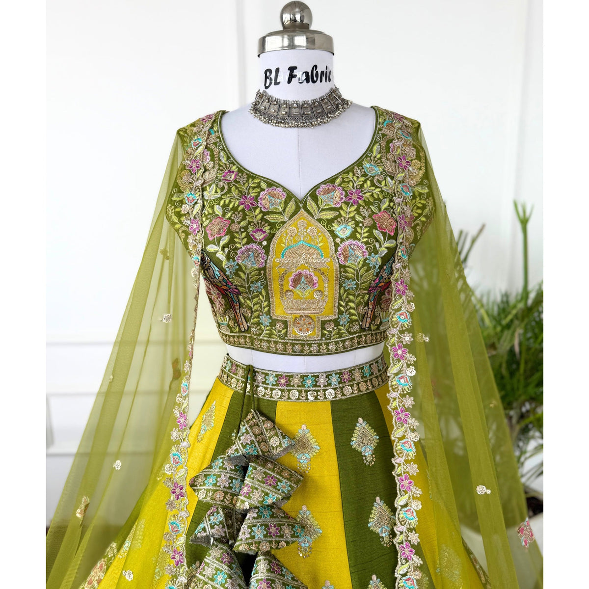 Multi color Designer Sequence Embroidery work Lehenga choli for Wedding Function BL1567