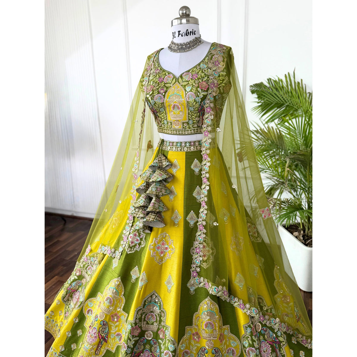 Multi color Designer Sequence Embroidery work Lehenga choli for Wedding Function BL1567