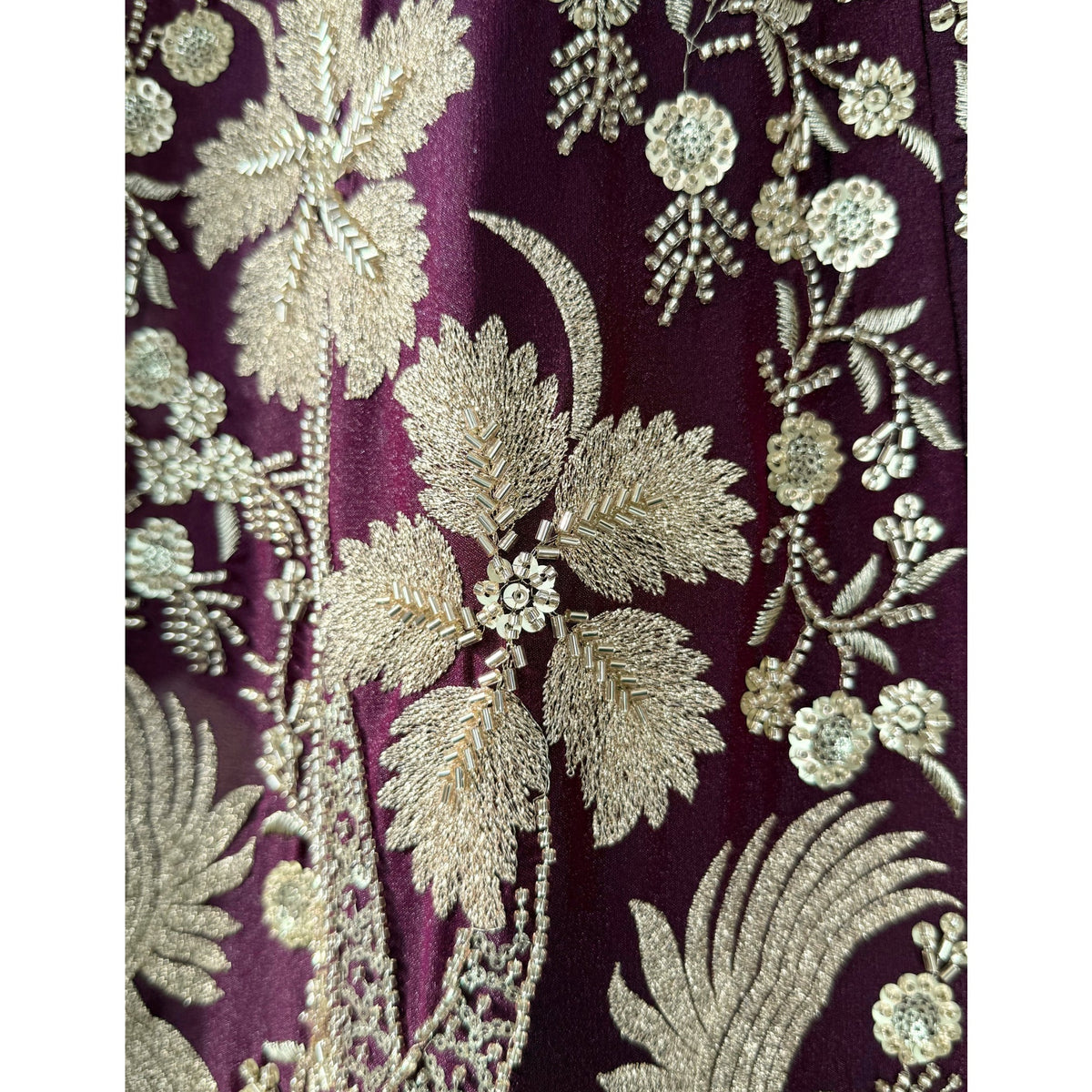 Purple color Hand Embroidery machine work Designer Lehenga Choli for Wedding Function BL1568