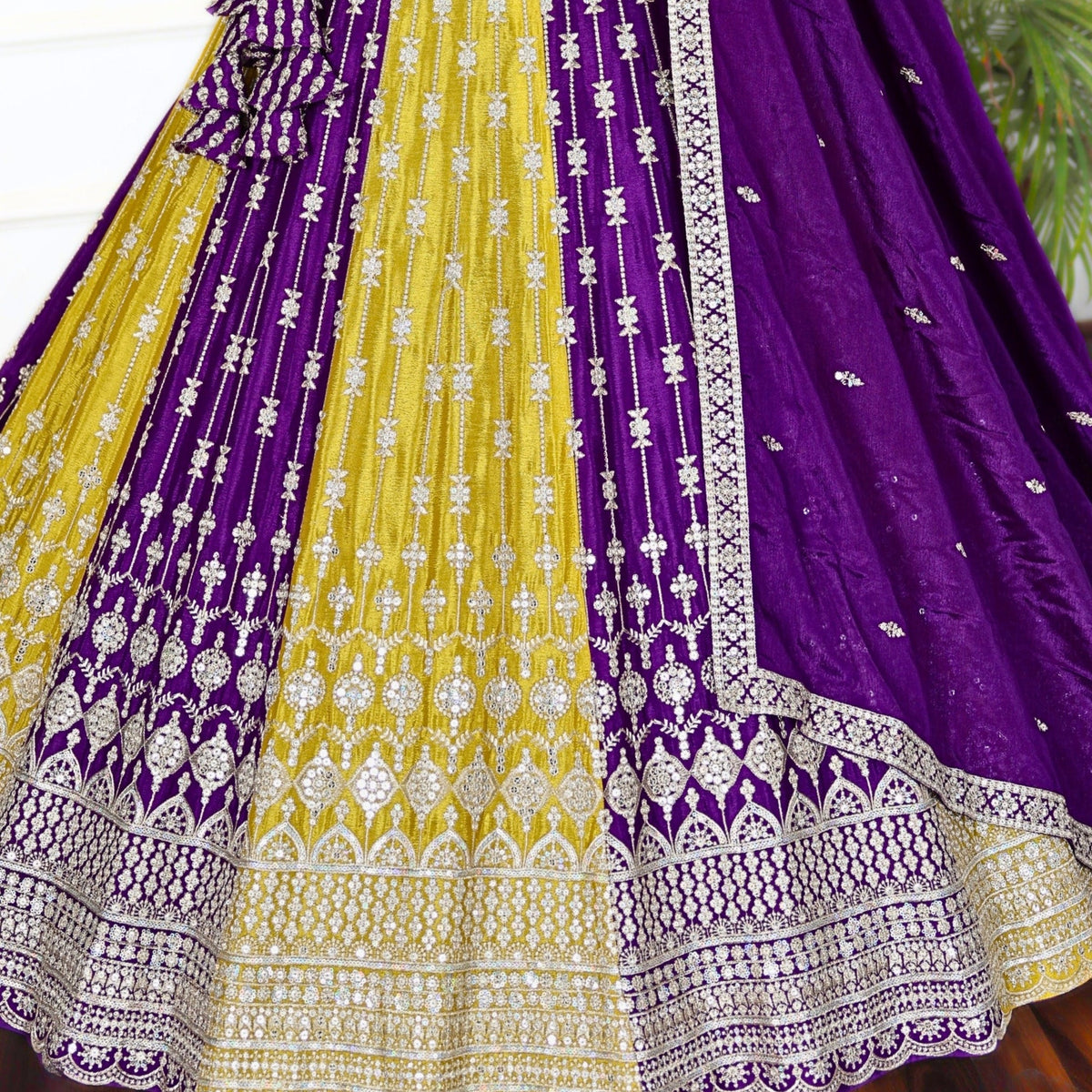 Multi color Zari Thread Embroidery work Designer Lehenga Choli for Any Function BL1462