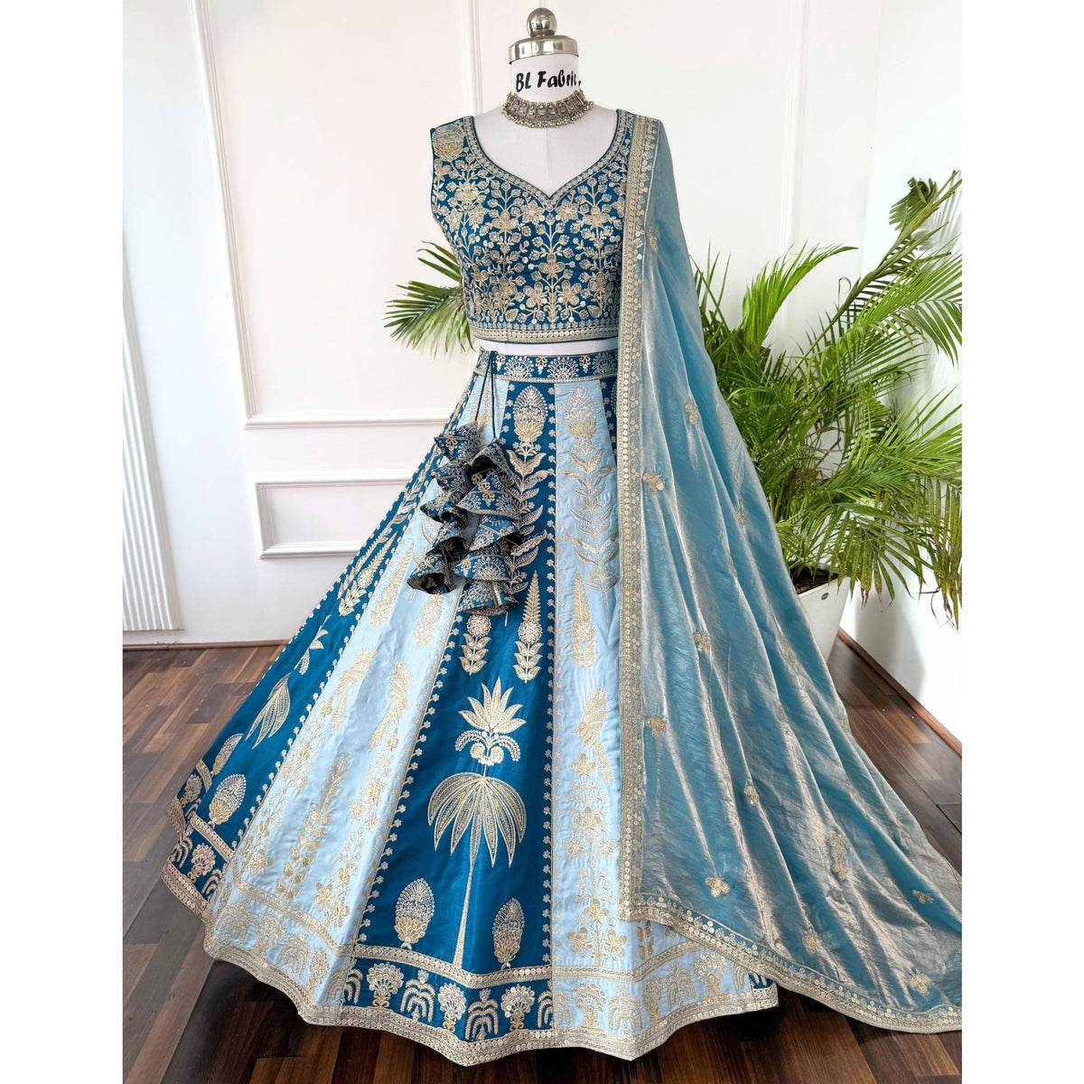 Multi color Sequence Embroidery work Designer Lehenga Choli for Any Function BL1571