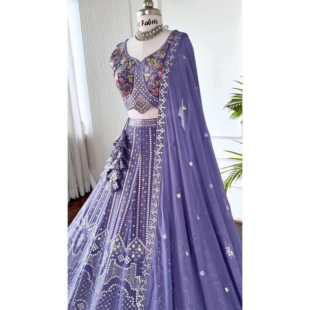 Rosy Purple color Sequence Embroidery work Designer Lehenga Choli for Any Function BL1574