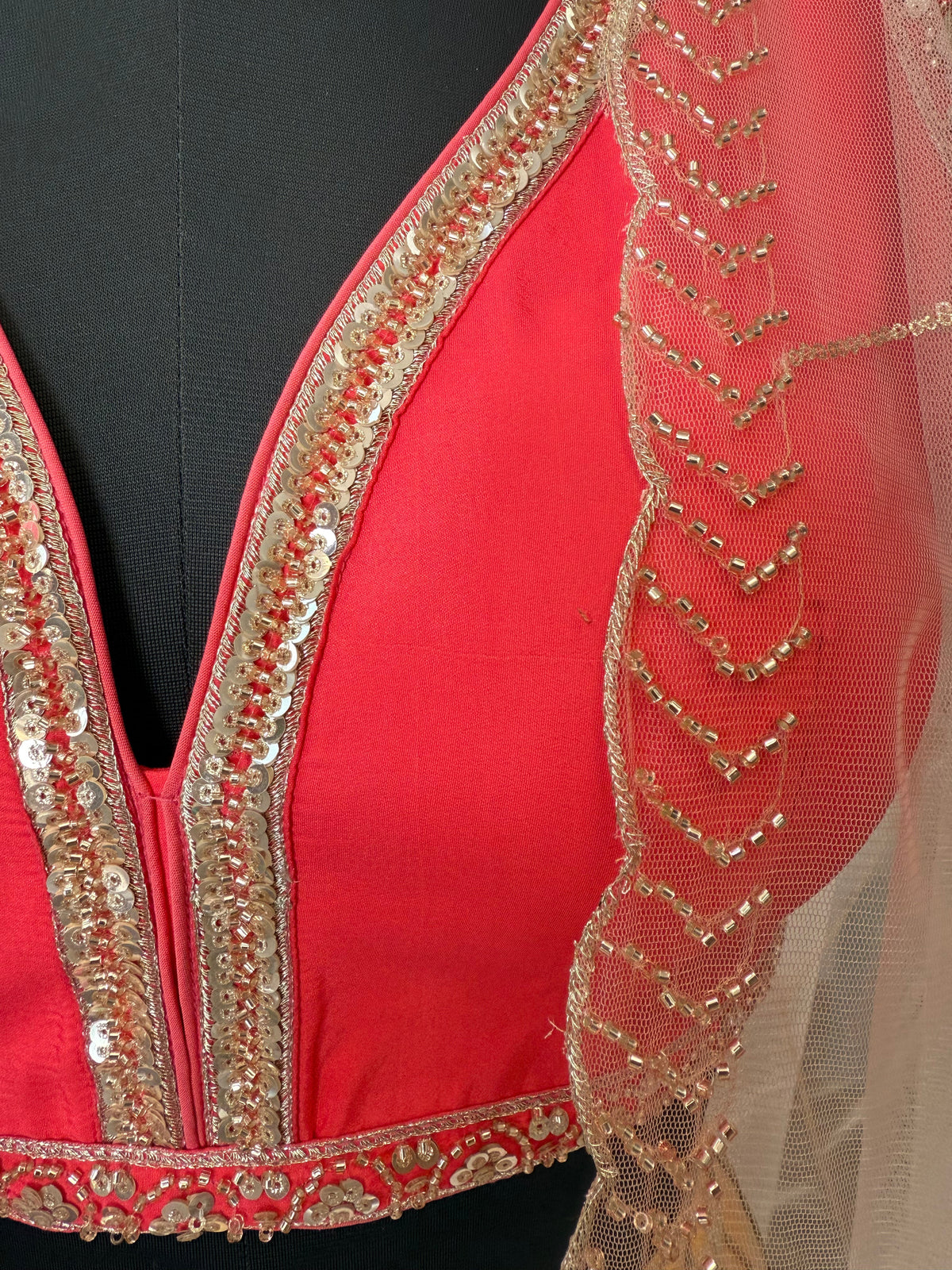 Multi color Designer Sequence Embroidery work Lehenga choli BL1640