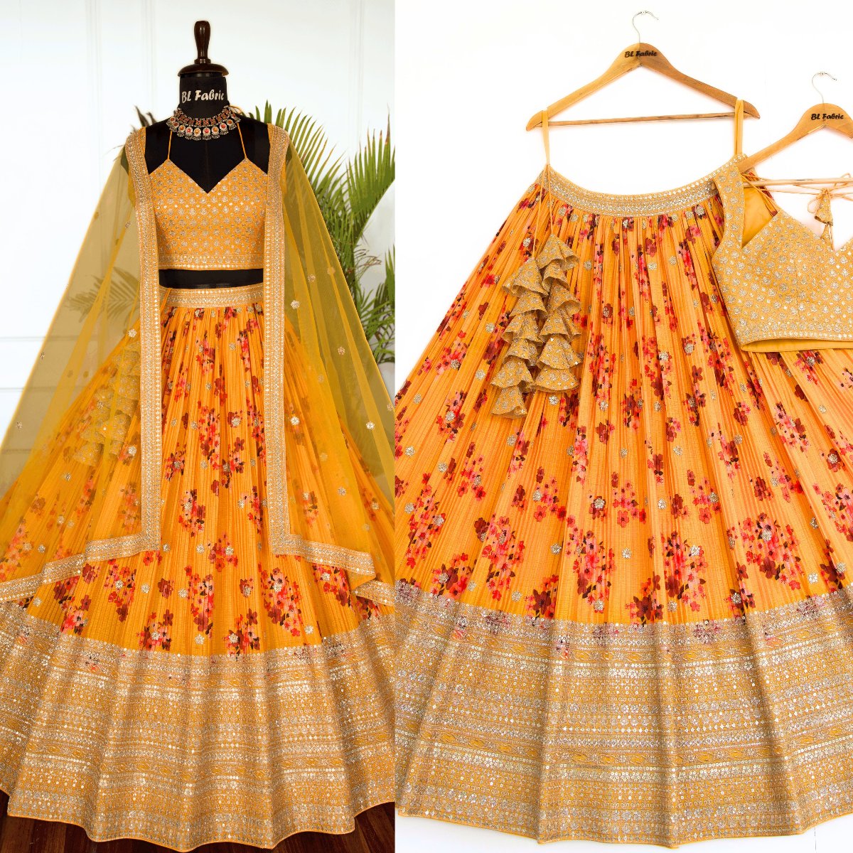 Multi color Printed & Embroidery work Designer Crush Lehenga Choli for Any Function BL1480