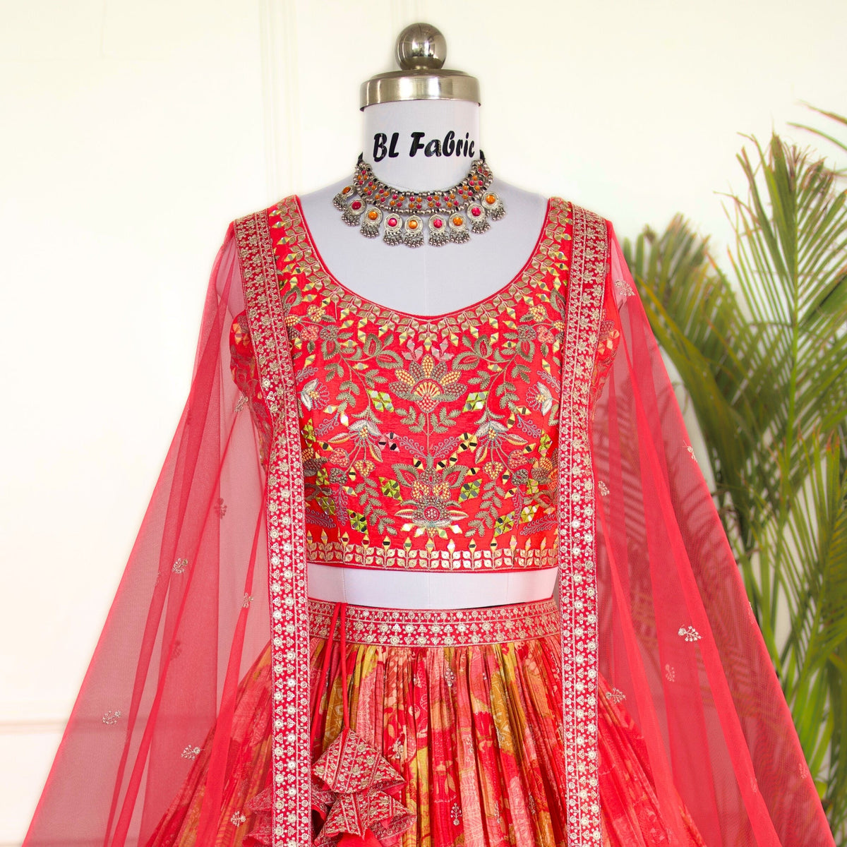 Multi color Printed & Sequence Embroidery work Designer Lehenga Choli for Any Function BL1484