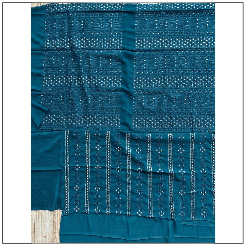 Blue color Mirror & Sequence Embroidery work Designer Wedding Lehenga Choli BL1272