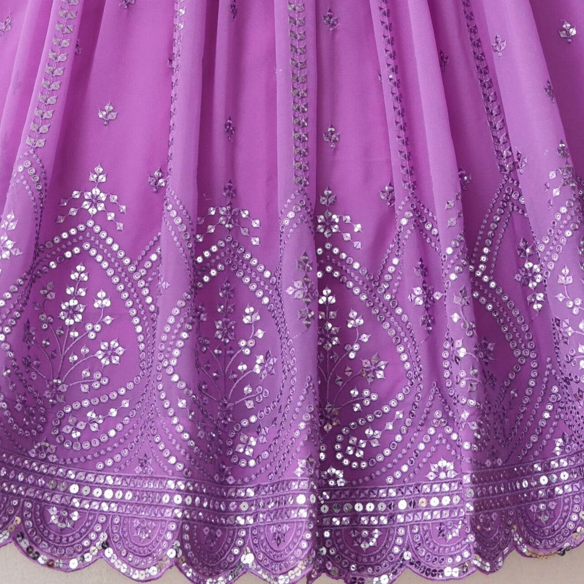 Light Purple color Sequence Thread work Designer Wedding Lehenga Choli For Wedding Function BL1297