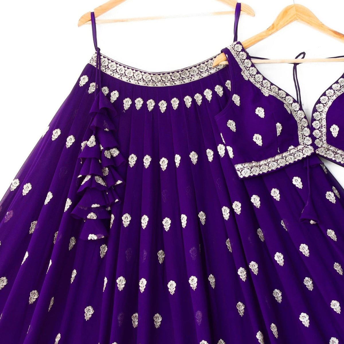 Purple color Sequence & Zari Embroidery work Designer Lehenga Choli for Any Function BL1365