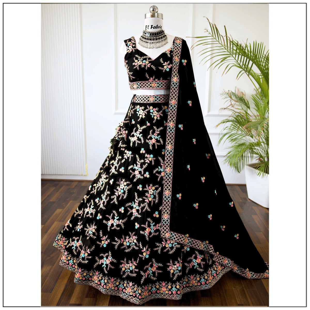 Black color Embroidery & Sequence work Designer Lehenga Choli for Any Function BL1412