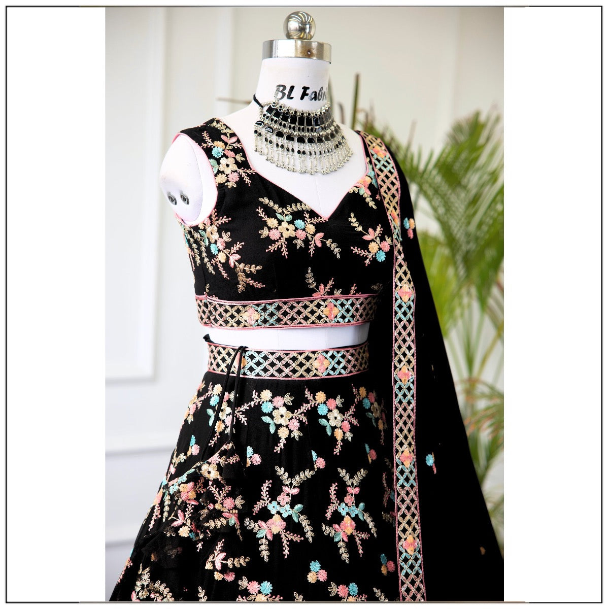 Black color Embroidery & Sequence work Designer Lehenga Choli for Any Function BL1412